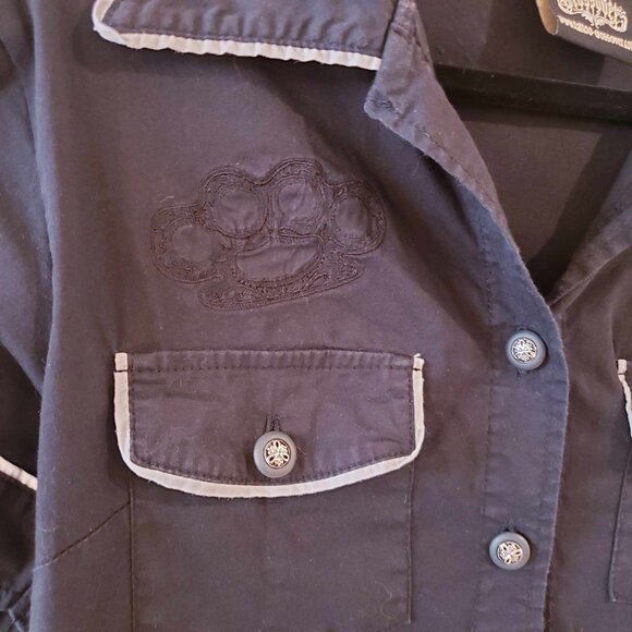 TATTOO CROSSOVER black Pinup bowling dress - Picture 6 of 12